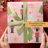 Papel de regalo de Navidad de Cascanueces y Bailar ラッピングペーパー