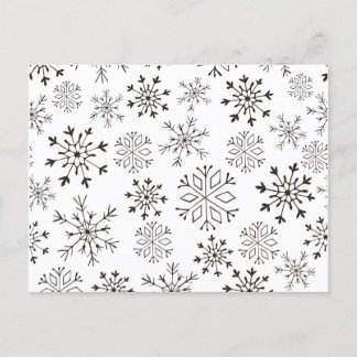 Papel de regalo de Navidad en blanco y negro ポストカード