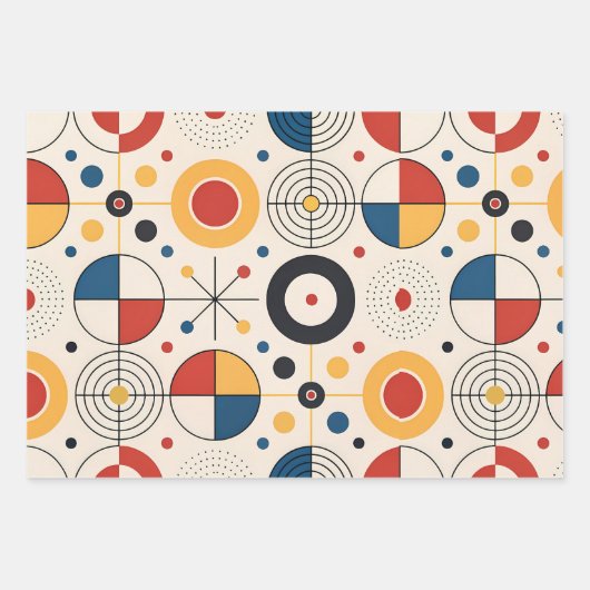 Papel de regalo diseño geométrico ラッピングペーパーシート (正面)