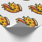 Papel de regalo diseño Pizza Mala Humor ラッピングペーパー (角)