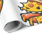 Papel de regalo diseño Pizza Mala Humor ラッピングペーパー (ロールコーナー)