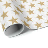 Papel de regalo estrellas doradas ラッピングペーパー (ロールコーナー)