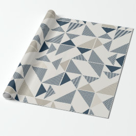 papel de regalo figuras geométricas triangulares ラッピングペーパー
