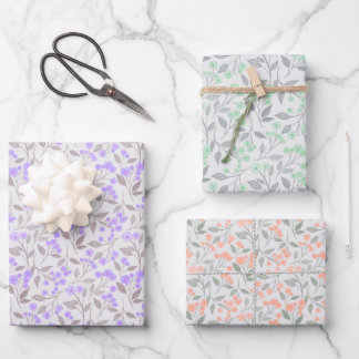 Papel de regalo floral  ラッピングペーパーシート