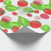 papel de regalo frambuesas a la acuarela ラッピングペーパー (角)