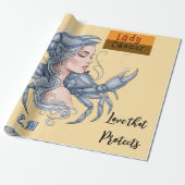 Papel de regalo Lady Cáncer – Envuelve con energía ラッピングペーパー (アンロールド)