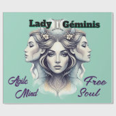 Papel de regalo Lady Géminis – Envuelve con estilo ラッピングペーパー (フラット)