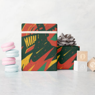 Papel de regalo motosierra ラッピングペーパー