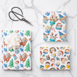 Papel de regalo navideño ラッピングペーパーシート