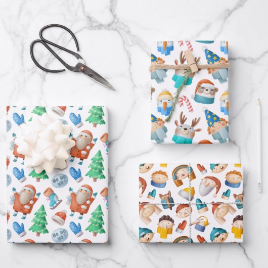 Papel de regalo navideño ラッピングペーパーシート (正面)
