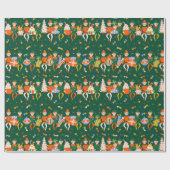 Papel de regalo navideño elfos ラッピングペーパー (フラット)