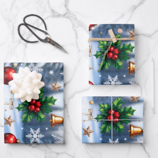 Papel de Regalo Navideño Exclusivo ラッピングペーパーシート