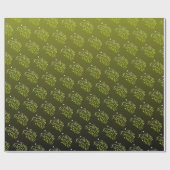 Papel de regalo negro para navidad con verde ラッピングペーパー (フラット)