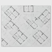 Papel de Regalo Plano de Arquitecto ラッピングペーパー (フラット)