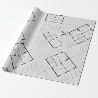 Papel de Regalo Plano de Arquitecto ラッピングペーパー