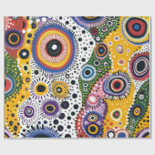 Papel de Regalo Psicodélico Efecto Caleidoscopio ラッピングペーパー (フラット)