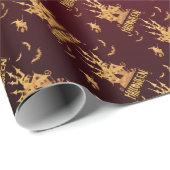 Papel de regalo rojo para Halloween ラッピングペーパー (ロールコーナー)