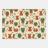 Papel de Regalo Ropa de Navidad ラッピングペーパーシート (正面2)