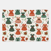 Papel de Regalo Ropa de Navidad ラッピングペーパーシート (正面)