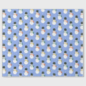 Papel de regalo snowmen ラッピングペーパー (フラット)