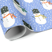 Papel de regalo snowmen ラッピングペーパー (ロールコーナー)