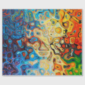 papel de regalo textura obra de arte abstracto ラッピングペーパー (フラット)