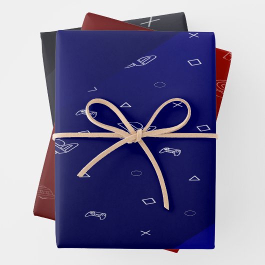 Papel de regalo XBOX, PLAYSTATION y NINTENDO ラッピングペーパーシート (インサイチュ)