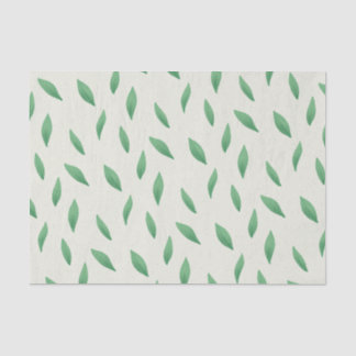 Papel de seda con diseño de hojas verdes 薄葉紙