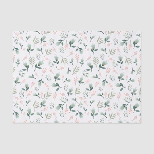 Papel de seda flores y hojas tropicales 薄葉紙 (正面)
