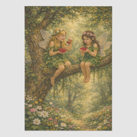 Papel de seda Hadas para decopauge, regalos 薄葉紙 (正面)