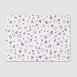 Papel de seda Violetas y flores silvestres 薄葉紙