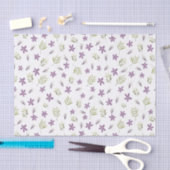 Papel de seda Violetas y flores silvestres 薄葉紙 (クラフト)