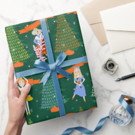 Papel navideño nutcracker ラッピングペーパー