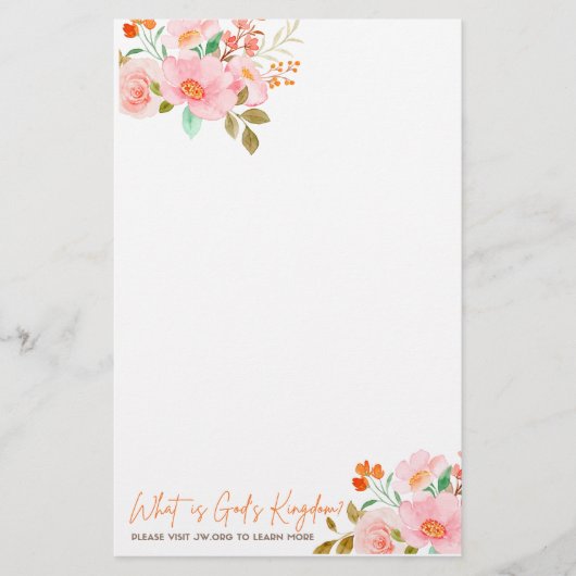 Papel para hacer carta para la campaña jw 2023 便箋 (正面)