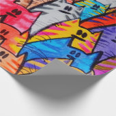 Papel para regalo gatos 05 ラッピングペーパー (角)