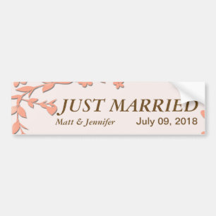Papel Picadoの結婚式招待状-美しい鳩 バンパーステッカー