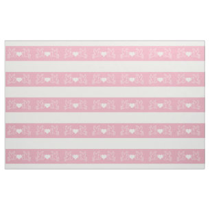 Papel Picadoメキシコ愛鳥のピンクの白 ファブリック