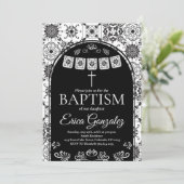 Papel Picado Baptism Talavera Invitation 招待状 (スタンド正面)