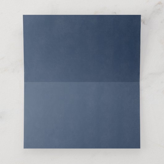 Papel Picado Boda Mexican Rustic Blue Wedding プレイスカード (内部開封)