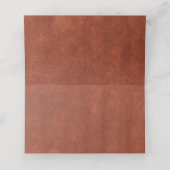 Papel Picado Boda Mexican Terracotta Brown Wedding プレイスカード (内部開封)