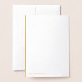 Papel Picado Mustard Yellow & White Wedding Foil 箔カード (裏面封筒付き)
