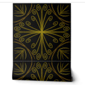 Papel Pintado Metallic flower tile abstract GOLD 壁紙 (ほどく)