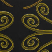 Papel Pintado Metallic flower tile abstract GOLD 壁紙 (縫い目)