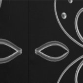 Papel Pintado Metallic flower tile abstract silver 壁紙 (縫い目)