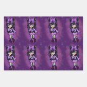 Papel regalo diseño Kuromi fanart  ラッピングペーパーシート (正面3)