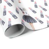 papel regalo lipstick ラッピングペーパー (ロールコーナー)