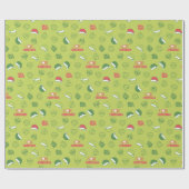 Papel regalo│Navidad Verde ラッピングペーパー (フラット)