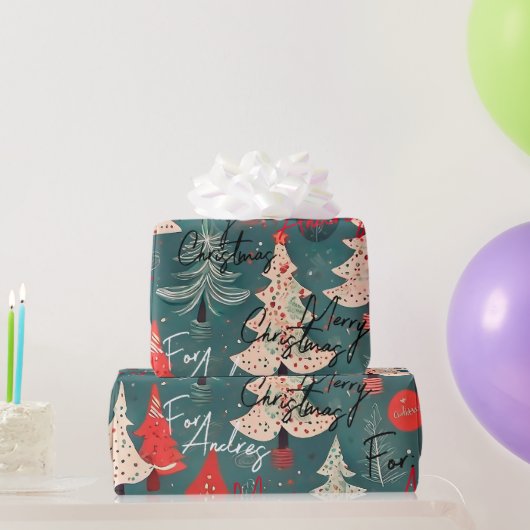 Papel regalo navideño personalizado ラッピングペーパー (パーティーギフト)
