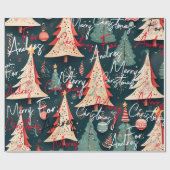 Papel regalo navideño personalizado ラッピングペーパー (フラット)
