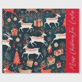 Papel regalo navideño personalizado ラッピングペーパー (フラット)